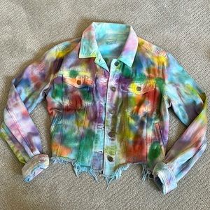 HIDDEN Hand-Dyed Tie Dye Jacket